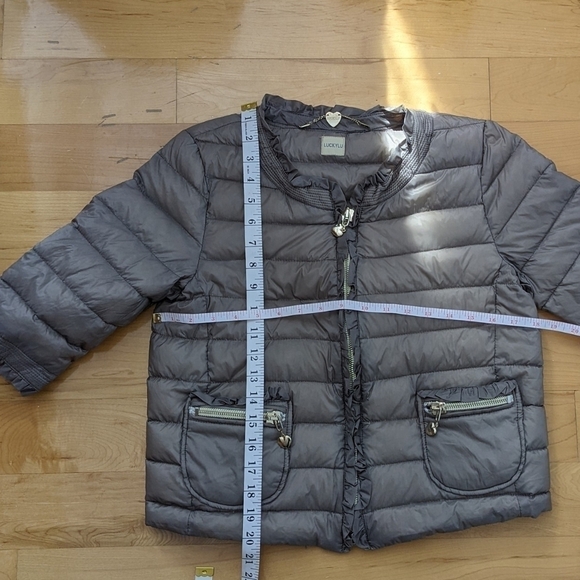 Luckylu Milano crop puffer jacket packable neutral tone Small @B5 - Picture 8 of 12